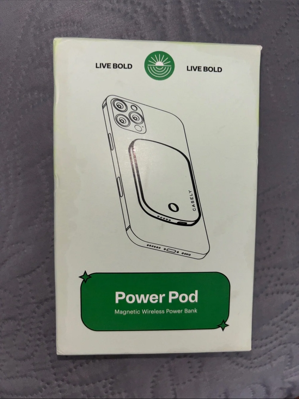 CASELY Power Pod Magnetic Wireless Power Bank - BLACK